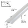 M-D Building Products 03822 30ft. (White) Durable Garage Door Seal