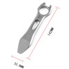Hamans Titanium EDC Pry Bar Multi Tool Bottle Opener Nail