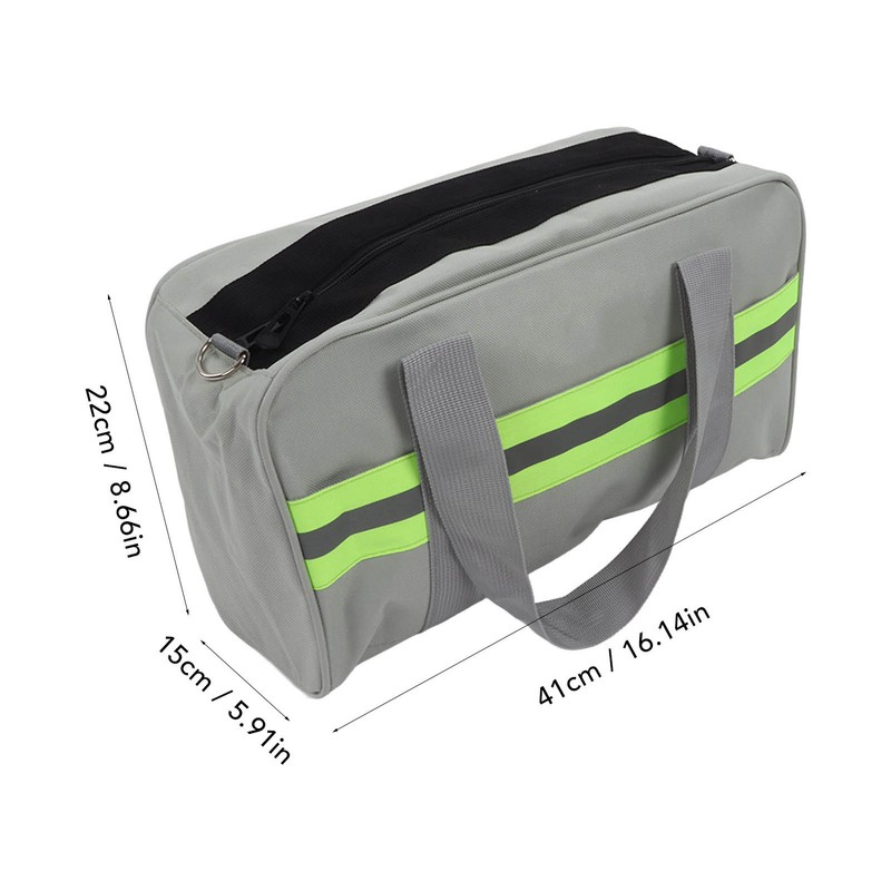 Tool Bag Wide Mouth Oxford Cloth Large Capacity with Reflective