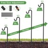 Shepherd Hook for Outdoor, Heavy Duty Bird Feeder Pole with