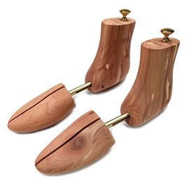 LUXINTON Boot Tree Shoe Keeper for Men, Cedar Boot Tree, Aromatic Red Cedar Shoe Tree Adjustable for Boot Care(Men Medium/ 7-8.5 US)