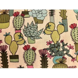Cactus Succulents Valance Sale Cotton Window Curtain Treatment 43W x 15L