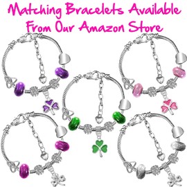 Charm Buddy Green Enamel Silver Plated Shamrock Dangly Earrings with Gift Bag (1. Green Enamel Shamrock)