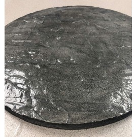 Concrete Cement Lazy Susan Unique, Hand Crafted, Gray, Turntable, 360 Degree Swivel, Made in The USA, Home Decor by Concrete Resurrection (Charcoal 15" Diameter)