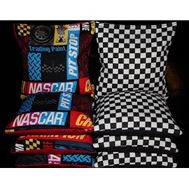 BackYardGamesUSA Racing 8 Cornhole Bean Bags/BAGGO TOSS Game Handmade!