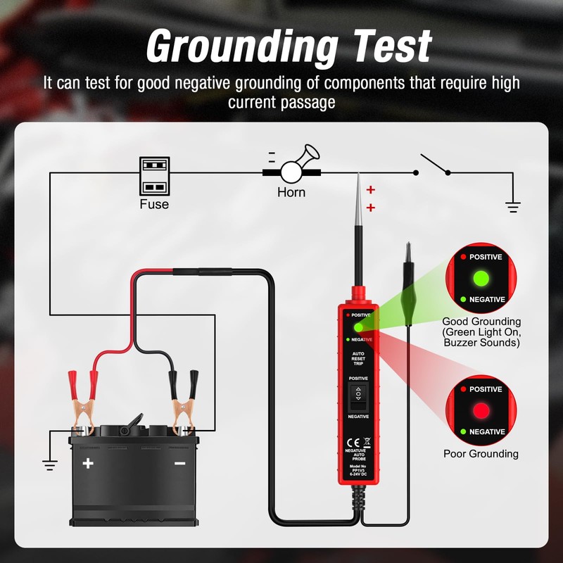 OBDMONSTER Power Circuit Probe Tester Automotive, 6V-24V DC Car Test