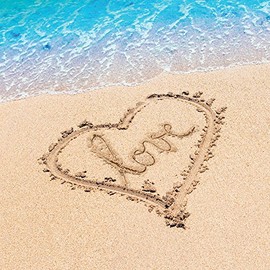 Club Pack of 192 Beach Love Premium 3-Ply Disposable Lunch Napkins 6.5"