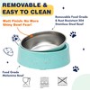 bzyoo 32oz 4CUP Elevated Dog & Cat Bowl, Sprinkle Design,