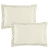 Catherine Lansfield Silky Soft Satin Oxford Pillow case Pair Champagne