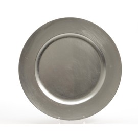 Decorative Charger Plates Christmas Advent Plate Cookie Plate Santa Christmas Plate Silver 33 cm Diameter