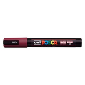 Posca Marker 5M in Red Wine, Posca Pens for Art Supplies, School Supplies, Rock Art, Fabric Paint, Fabric Markers, Paint Pen, Art Markers, Posca Paint Markers