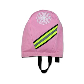 Lightning X Customizable Firefighter SCBA Air Pak Respirator Face Piece Mask Bag w/Embroidered Name - PINK