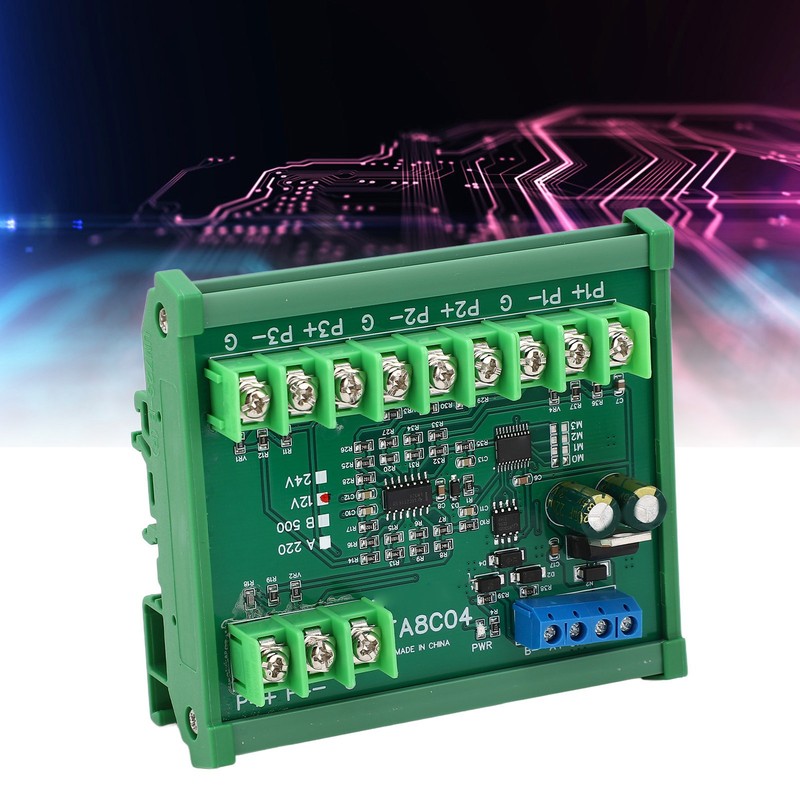 Temperature Sensor Module Resistance Collection PT100 RTD RS485 with Guide