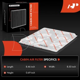 A-Premium Filtro de aire de cabina de 3 piezas compatible con Mazda MPV y Subaru Legacy, Outback, Tribeca y Toyota 4Runner, Prius, Sienna, 2000-2012, 2.5L 3.0L, reemplaza # 8713947010