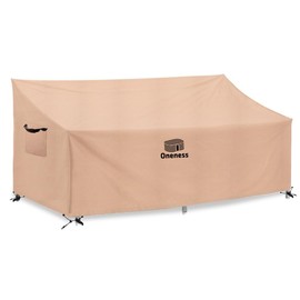 Heavy Duty Patio Sofa Cover - 85" W x 37" D x 35" H Inch Waterproof Outdoor Couch Protector, UV-Resistant Anti-Fading Furniture Bench Cover