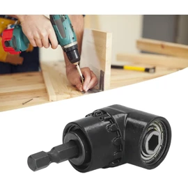 Adaptador Taladro Angulo de 105° Enchufe Universal Extensión Vástago Hexagonal 1/4 Pulgada Accesorio Destornillador (Adaptador + Extension Flexible)