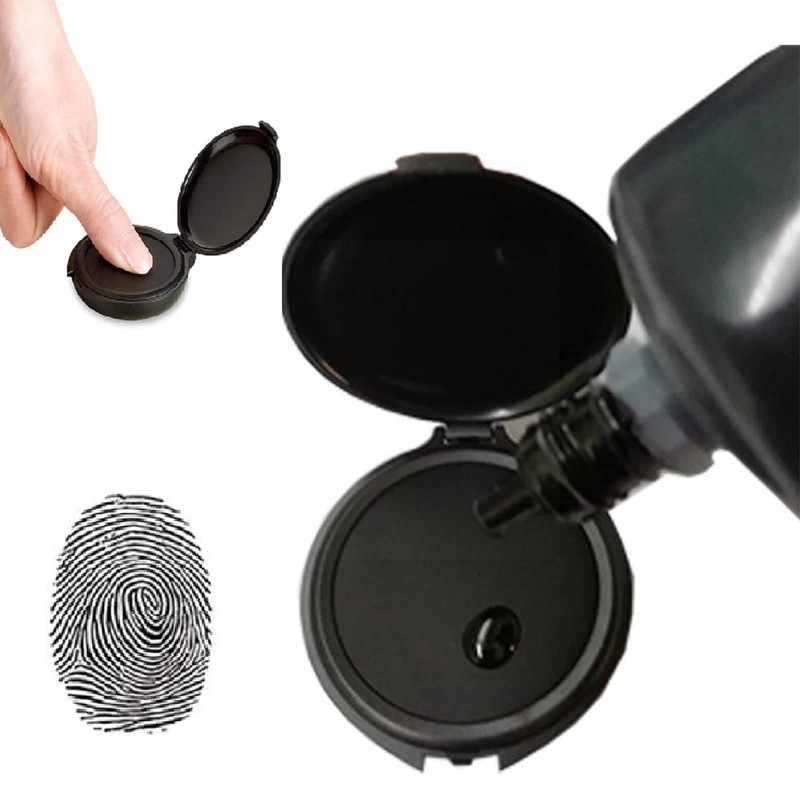 Professional Fingerprint Ink Pad, Thumb Print Ink Pad, Black Thumb
