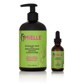 Mielle / Rosemary Mint Strengthening / Leave-In Conditioner / Scalp Oil / ( Pack of 1 ), 2 Piece Assortment, 414.0 millilitre