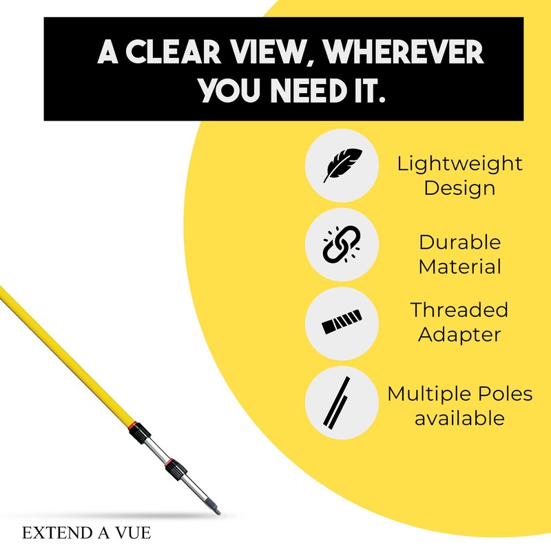 Extend A Vue Inspection Mirror - Telescoping Heavy Duty, Lightweight