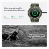 MIDDOW Military Smart Watch with Flashlight (Answer/Make Call) Compass, Heart