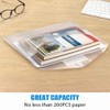 Sooez 24 Pack Plastic Envelopes Poly Envelopes, Clear Document Folders