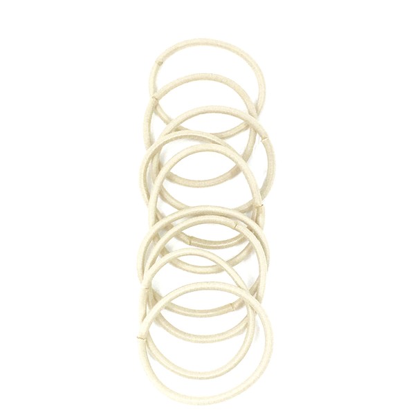Hair Bobbles – Elastic with No Metal Plate, Ideal for blonde hair (Pack of 10
