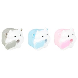 3Pc Cute Cattle Design Sharpener Cow Ox Kawaii Pencils Sharpeners Girls Gifts Stationery Office Supplies Nice Design Deft Processed, Writing and Correction Supplies