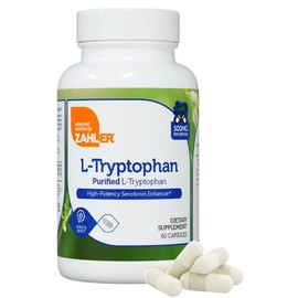 Zahler L-Tryptophan 500mg Supplement, Contains 500mg of L-Tryptophan, Kosher, 60 Capsules
