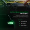 Riyhch 1 Pair Windshield A-Pillar Trim Moulding Fit for Ford