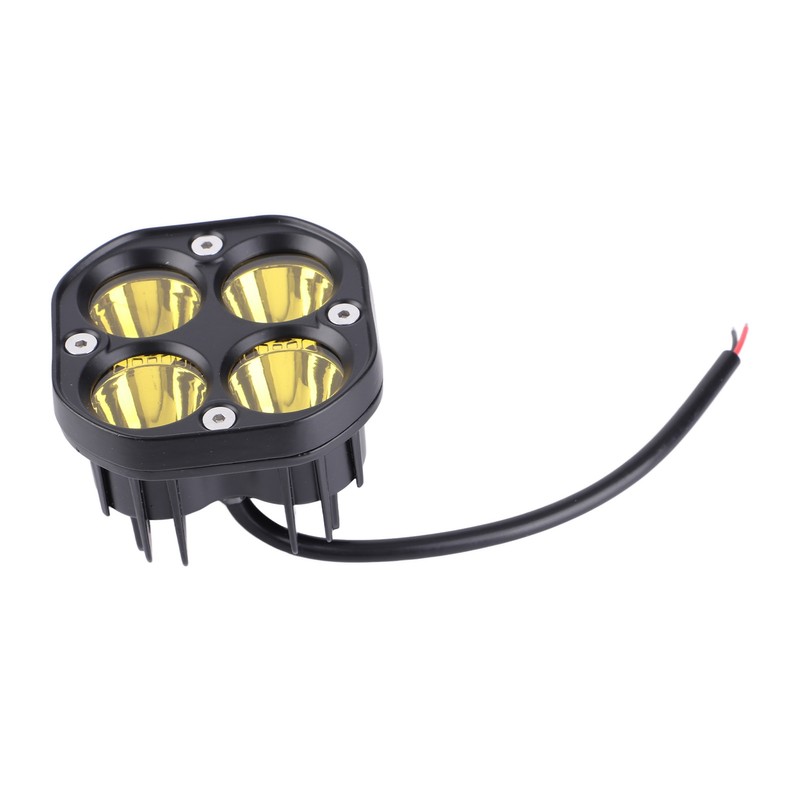 40W Motorcycle Headlight LED Spotlight Yellow Light Waterproof for Off