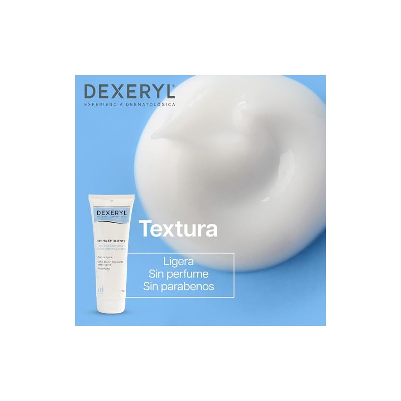 Dexeryl Crema Hidratante Emoliente para Piel Seca, 250g
