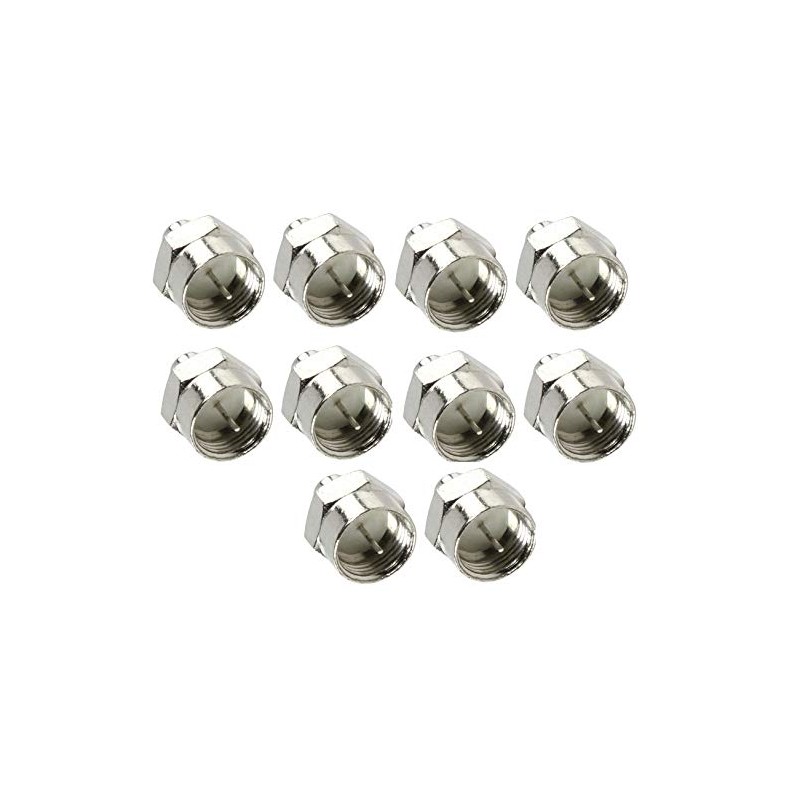 electrosmart Pack of 10 75 Ohm F Plug Type Terminators