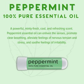 MOXĒ Peppermint Essential Oil Nasal Inhaler, Therapeutic No-Mess Aromatherapy, Cooling, Refreshing, Invigorating, Uplifts Mood and Positivity, Pure and Undiluted, Made in USA (3 Pack)