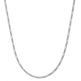 Savlano 925 Sterling Silver 2mm Italian Solid Figaro Link Chain Necklace Comes With a Gift Box for Men & Women - Made in Italy