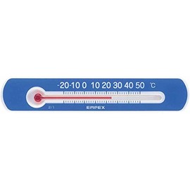 enpekkusu Weather Meter, Thermometer Magnetic Thermo Mini Horizontal Blue TG – 2526