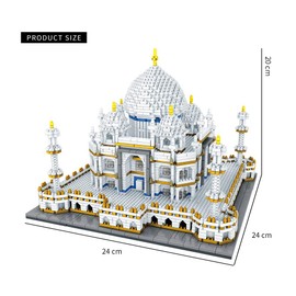 Architecture Collection: Taj Mahal 3950 pcs Building Set Model Kit and Gift for Adults and Kids,Micro Block