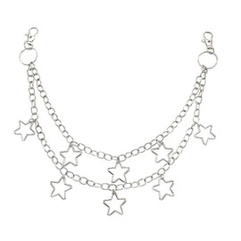 Hip Hop Wallet Pants Chain Star Goth Jean Chains Punk Pocket Chain for Women Layered Chains Trouser Chain Clothing Accessories