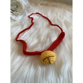 Handmade PomPom Bell Pet Collar Cute Necklace Pet Head Band Dog Cat One Size