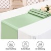 12 Pack Sage Green Satin Table Runner,12 x 108 inch