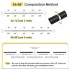 JRZOO 2 Pack Black Curtain Rods 48 to 84 Inches(4-7