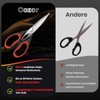 Cozor Kitchen Scissors 22 cm, Household Scissors with Saw Edge,