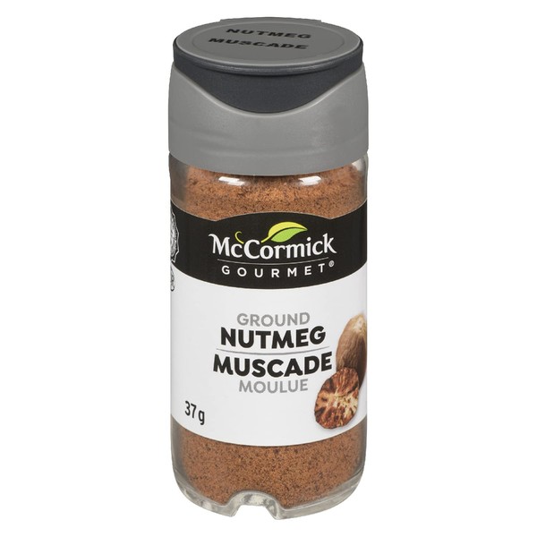 McCormick Gourmet (MCCO3), New Bottle, Premium Quality Natural Herbs & Spices, Ground Nutmeg, 37g