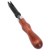 Cunyuer Leather Groover, V Type Leather Edge Bevelers, Adjustable Wood
