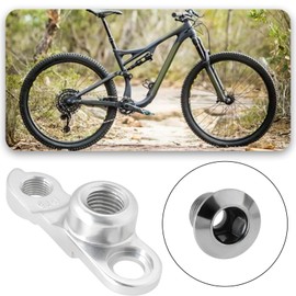 ECSiNG 1 x Bicycle Derailleur Hanger Aluminium Alloy M12 x 1.5 mm Derailleur Hanger with Screws Replacement Part GH-187 Compatible with Whyte Bicycle for M12 x 1.5 mm Thru Axle Splitter