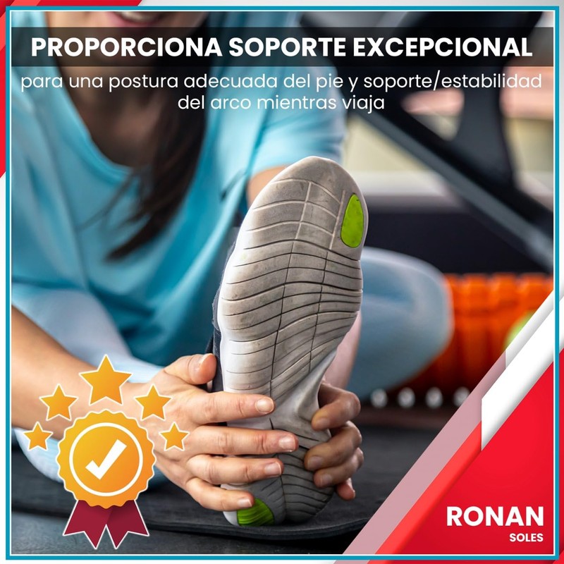 RONAN. Work Insoles Black Size 9-10