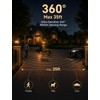 Yisuro 360°Motion Sensor Outdoor Post Light, Dusk to Dawn Hardwired