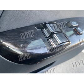 IDT 200 Series Hiace Plated Power Window Switch Cover Button Garnish Set of 3 Customized Parts Easy Installation