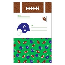 iscream Pack of 8 Fold-over Ready to Send Note Cards - Touchdown!