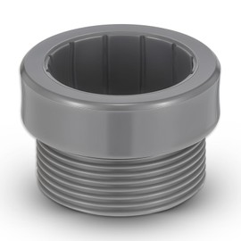 Zelphvt Pool Umbrella Stabilizer Adapter Threaded Umbrella Hole Ring Umbrellas Cone Umbrellas Stand Parts Outdoor for Patio Outdoor 1 3/4" Insert (Gray)