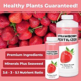 TPS NUTRIENTS Strawberry Fertilizer for Fruit and Berry Gardens, Liquid Plant Food 8 oz (250mL)